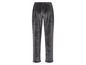 Donkergrijze joggingbroek met elastische tailleband.