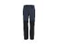 Tweekleurige wandelbroek in donkerblauw en zwart met elastische tailleband en verstevigde details.