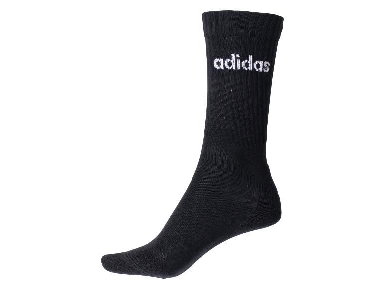 Zwarte Adidas sok met wit logo