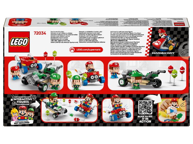 LEGO Super Mario Mario Kart set met Mario en Luigi figuren.
