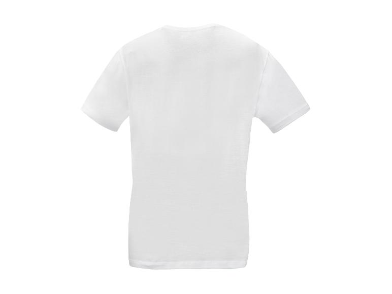 Wit effen T-shirt, achterkant.