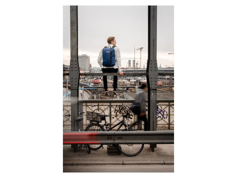 Tambu rugzak, fiets en stadsreiziger.