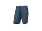 Blauwe sportshort voor heren met een zwart trekkoord in de taille.