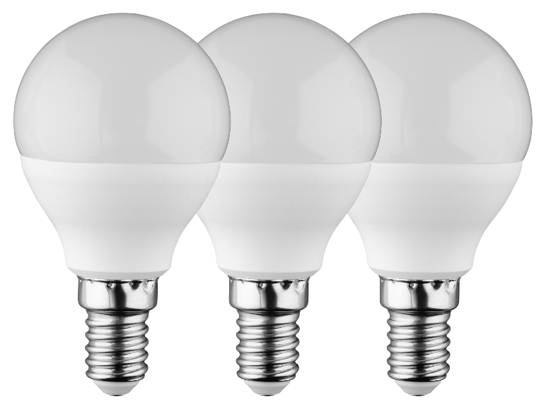 Drie moderne LED-lampen.