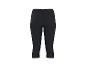 Zwarte sportcapri voor dames, achteraanzicht.