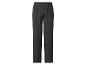 Donkergrijze rechte broek met elastische tailleband