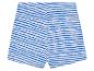 Kinder shorts met blauw-witte strepen.