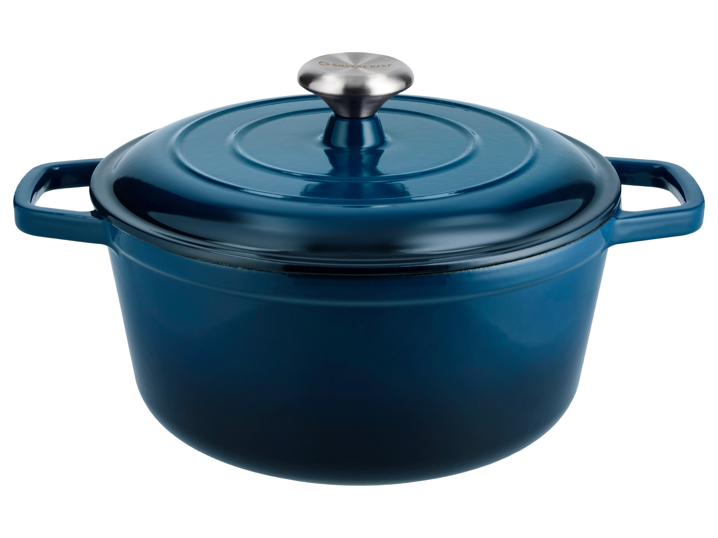 SILVERCREST Premium Gietijzeren Pan, Ø 25 cm (Blauw)