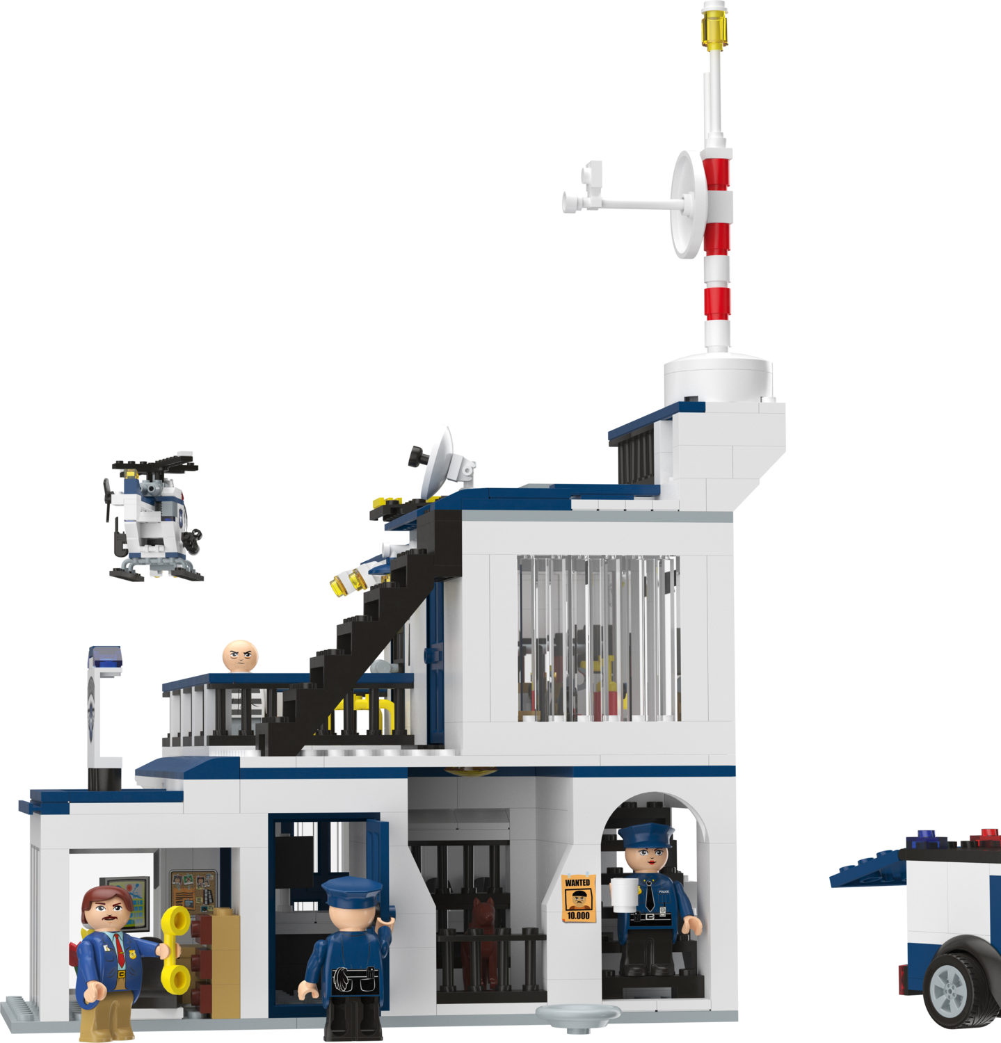 LUPILU Bouwstenenset L (Politiebureau)