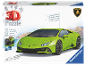 3D-puzzel van een groene sportwagen in een doos