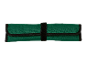 Groene oprolbare gereedschapstas met zwarte band.