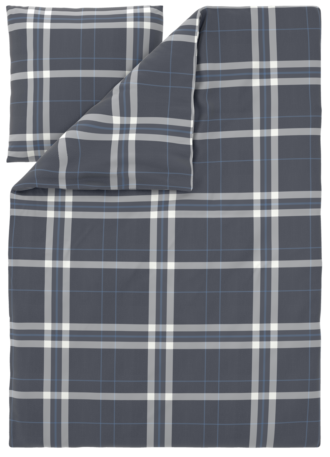 LIVARNO Fleece dekbedovertrek, 140 x 200 cm (Geruit)