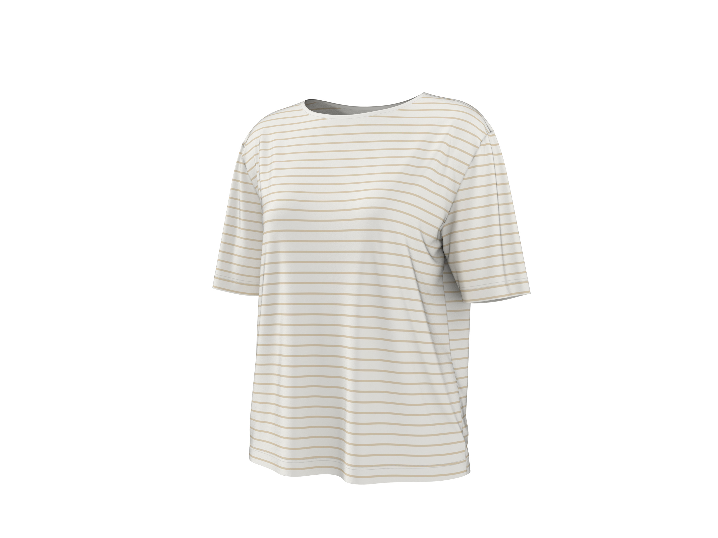 esmara Dames T-shirt (wit/beige, S (36/38))