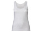 Een grijs, basic tanktop voor dames.