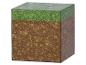 Minecraft aarde blok met gras en waterdruppels