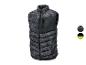 Een zwarte Parkside bodywarmer met camouflageprint