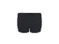 Zwarte boxershorts voor heren, achteraanzicht.