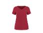 Rood sport T-shirt met korte mouwen en V-hals.