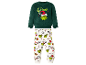 LUPILU® babyset met groene Grinch fleece sweater en broek met patroon