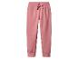 Roze kinder joggingbroek met elastische tailleband en trekkoord.