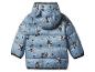 Blauwe kinderpufferjas met Mickey Mouse en sterrenprint