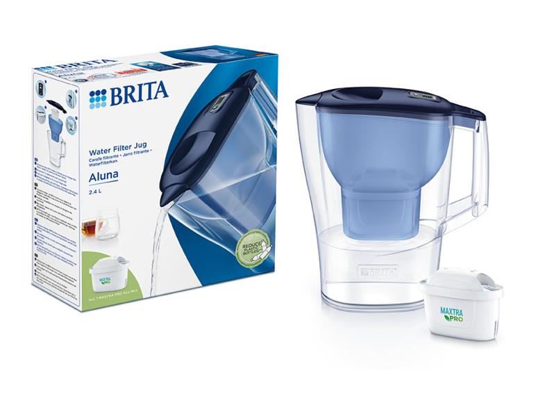 Brita Aluna waterfilterkan met Maxra Pro filter.