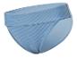 Lichtblauwe badpak broekje, hoog model, geribde stof.