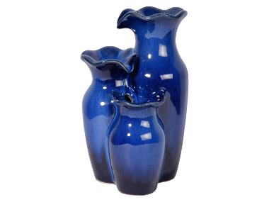 DOBAR Kleine kamerfontein met pomp, blauw