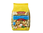 Verpakking tricolore tortellini met kaas, Nutri-Score A en 250g.