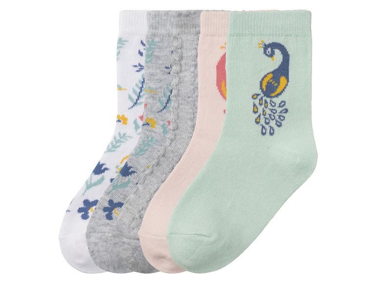 Ga naar volledige schermweergave: lupilu® Peuters meisjes sokken, 5 paar, met bio-katoen - afbeelding 8