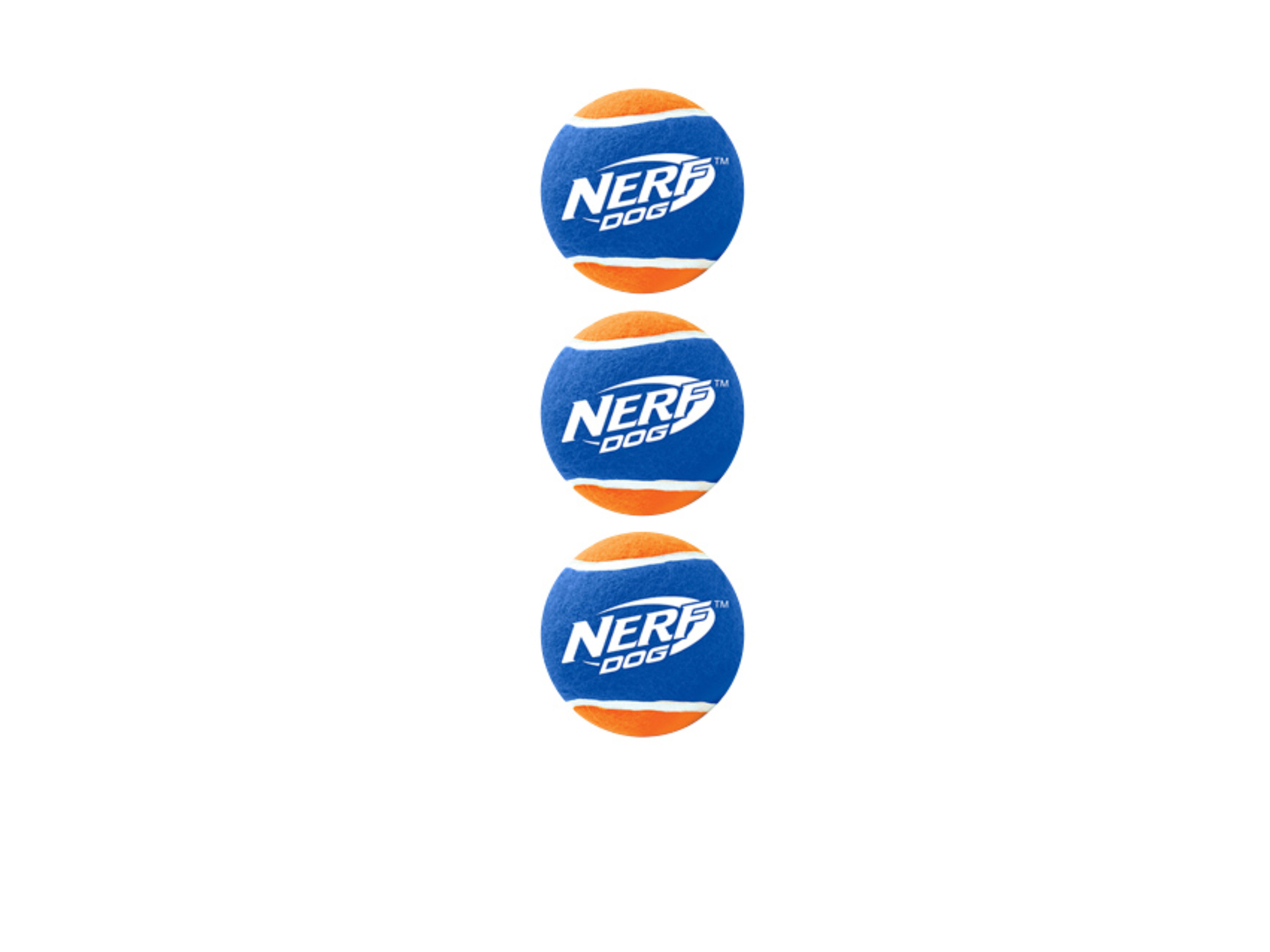 NERF DOG Tennisbal werper of tennisballen (pak van 3)
