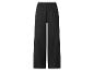 Zwarte wijde broek met elastische tailleband