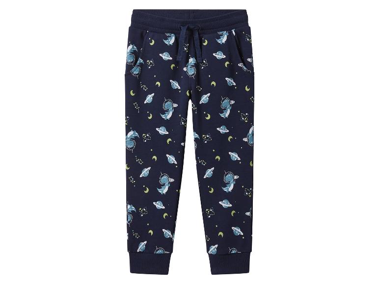 Kinder joggingbroek met astronaut-dino print.