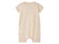 Beige baby romper van katoen.
