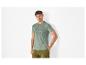 Groen Raw Denim t-shirt en cargo shorts voor heren.