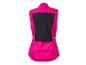 Fuchsia hardloopvest met een zwart mesh paneel op de rug.