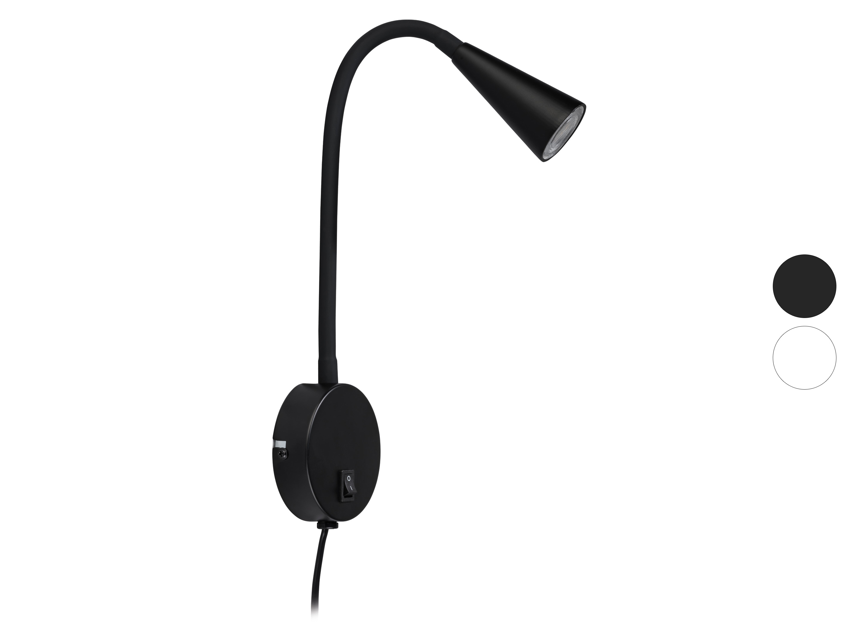 LIVARNO HOME Wandlamp met flexibele arm (Zwart)
