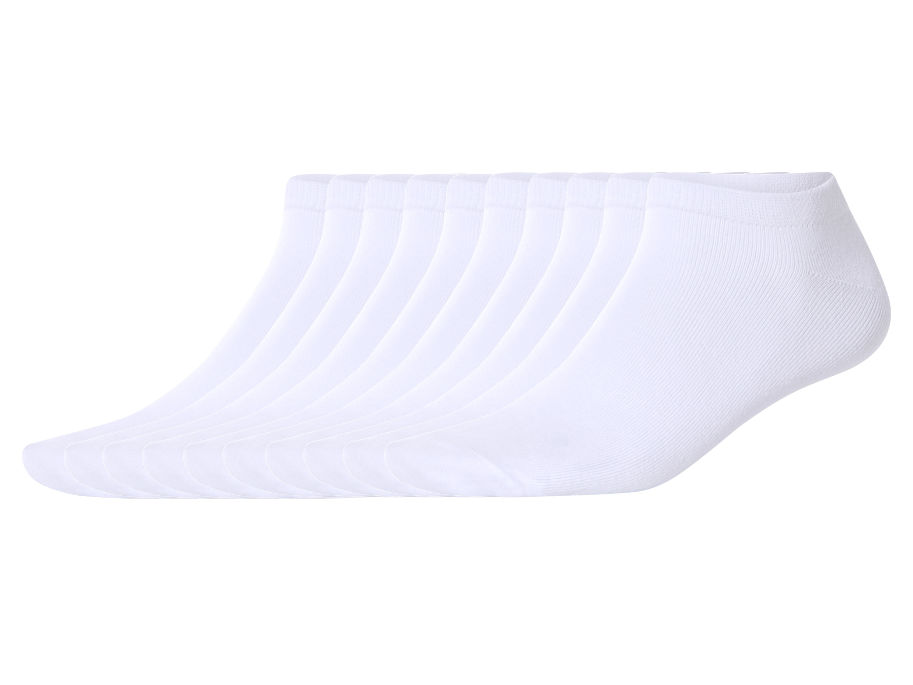 esmara Men 10 Paar enkelsokken (Wit, 43-46)