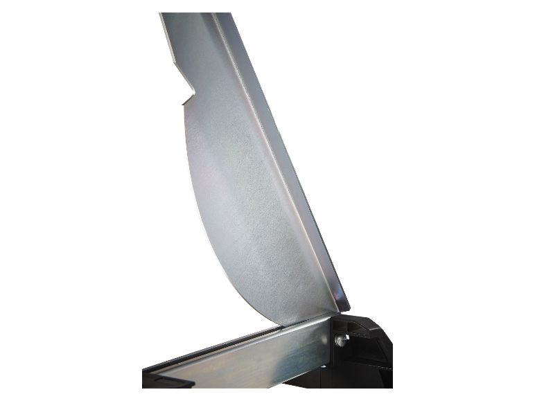 Metalen papier snijmes, omhoog.