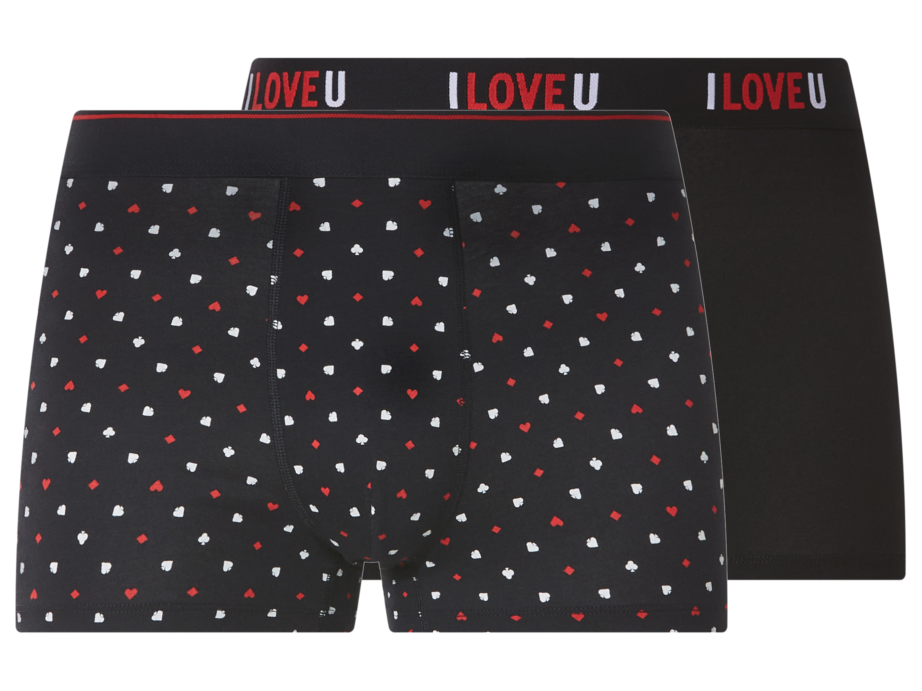 esmara Men Set van 2 heren boxers (Zwart met stippen, XXL)