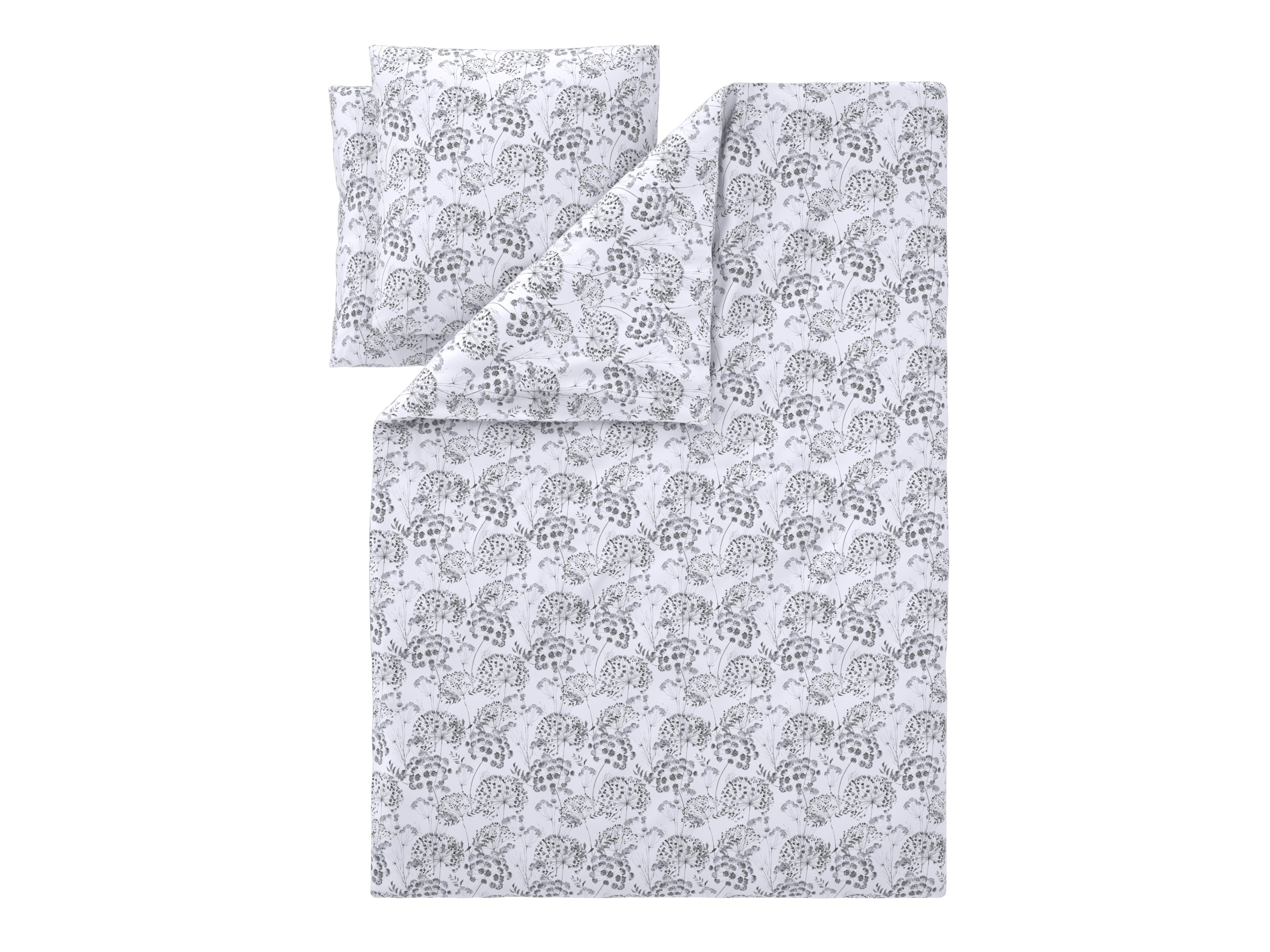 LIVARNO Satijnen dekbedovertrek 200 x 200 cm (Bloemen)