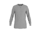 Grijs heren T-shirt met lange mouwen en ronde hals