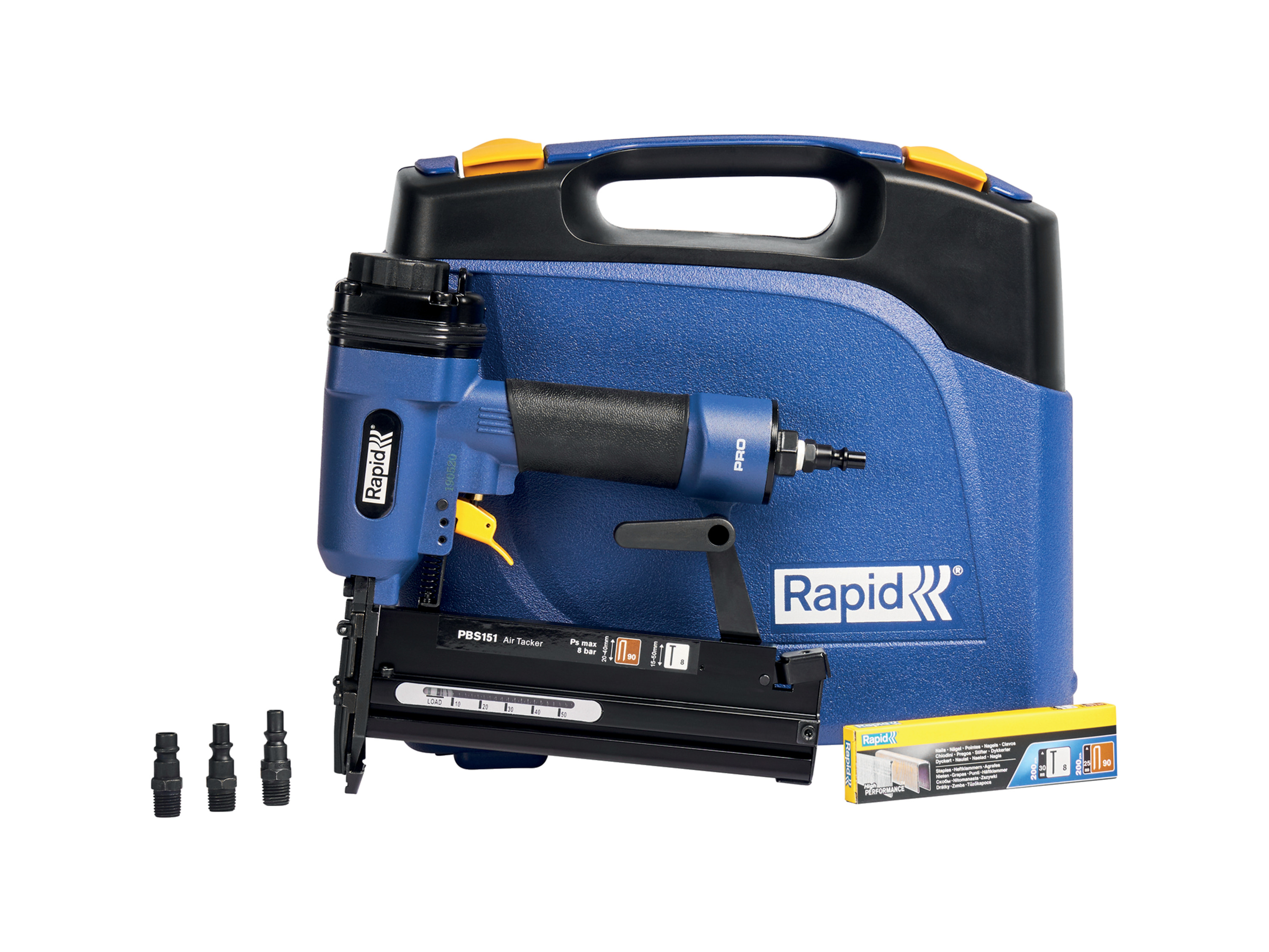 RAPID Pneumatische tacker PBS151, incl. koffer en accessoires