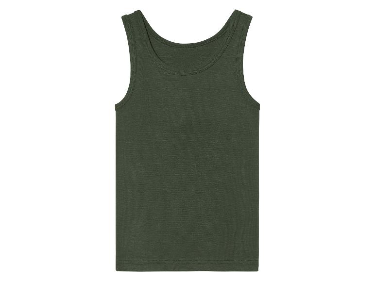Eenvoudig donkergroen heren tanktop.