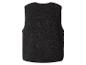 Zwarte fleece bodywarmer, achterkant