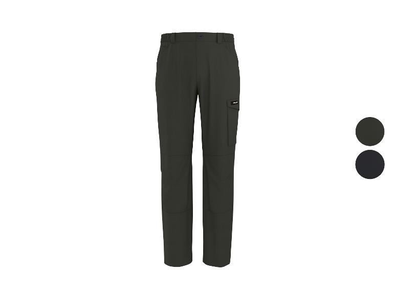 Donkergrijze werkbroek met zijzakken en twee kleuropties.