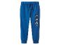 Blauwe kinder joggingbroek met Mickey Mouse print.