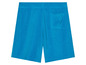 Blauwe badshorts van badstof.
