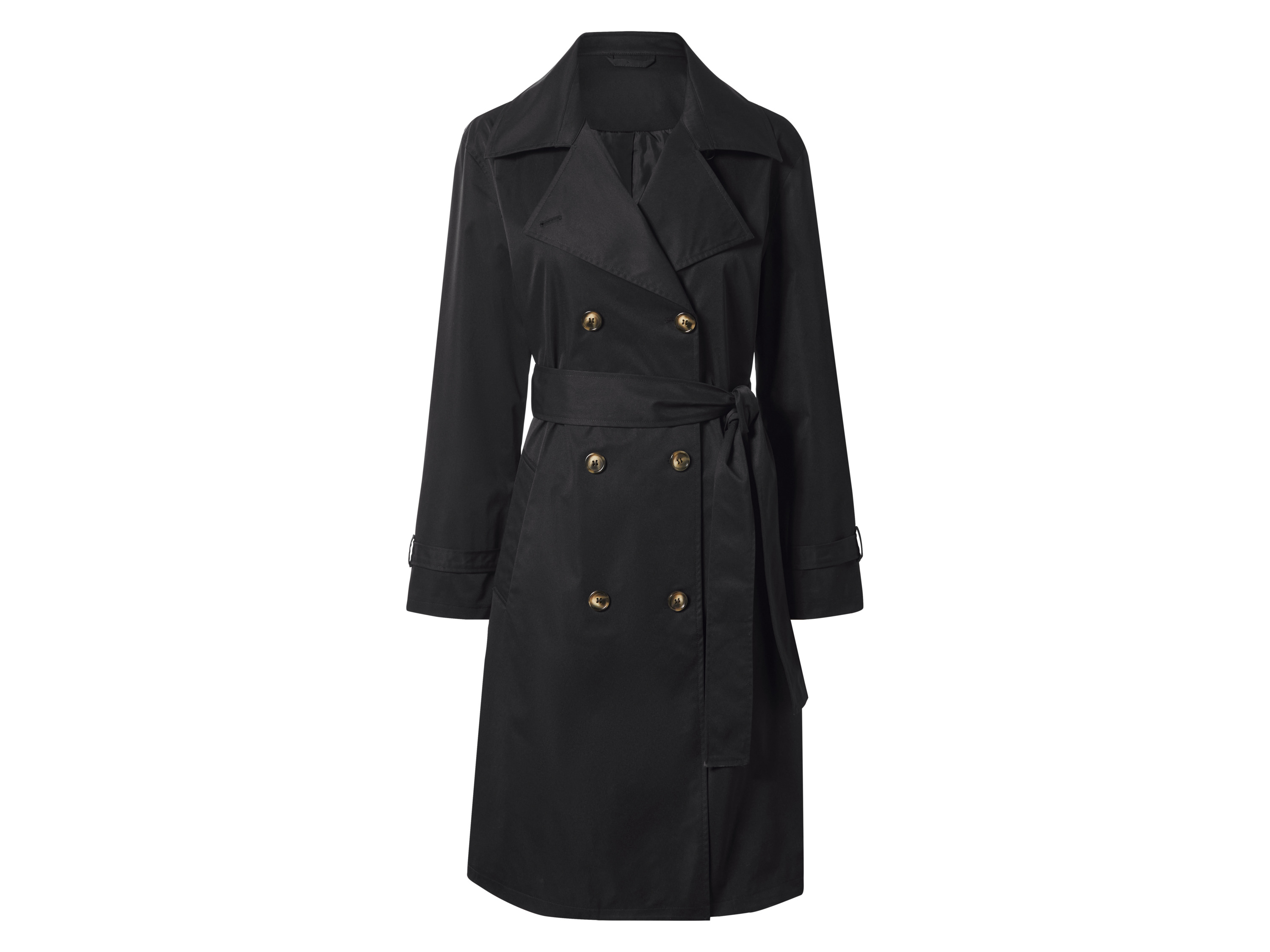 esmara Dames trenchcoat (Zwart, L (44/46))