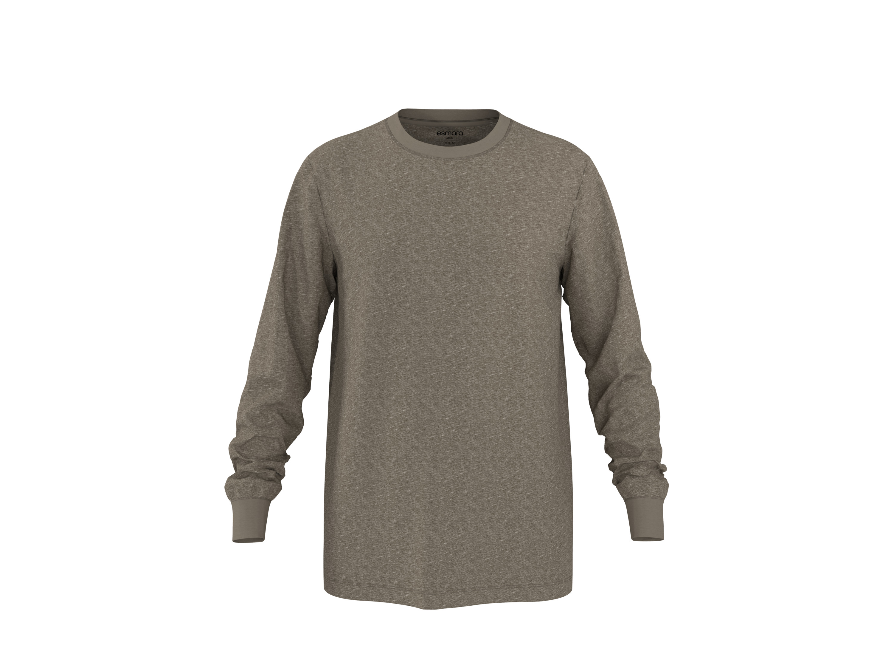 ESMARA MEN Heren longsleeve (Beige, L)